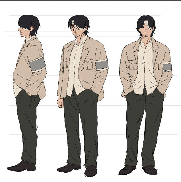 character sheet, base color sample