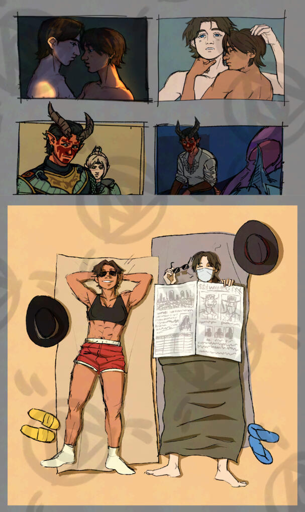 movie / game cinematic still reference, simple sketch sample